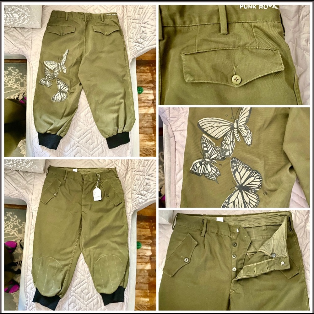 Punk Royal Olive Green Women's Pants